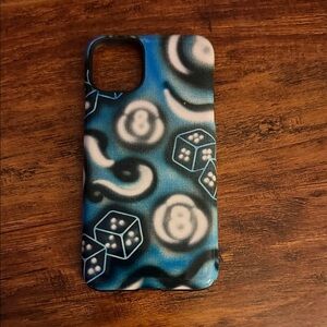 iPhone 11 Pro Max Blue Dice Pattern Phone Case